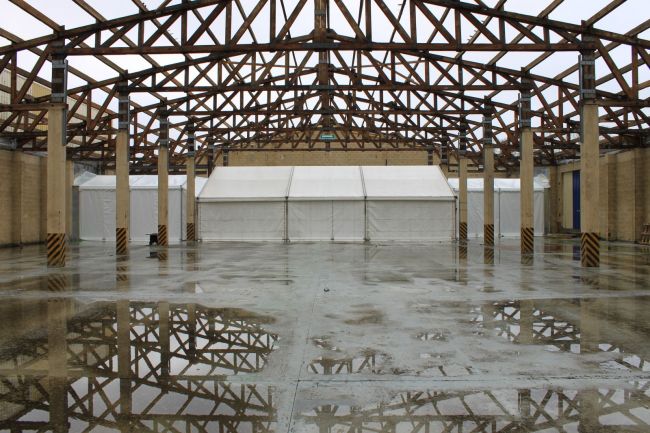 Vue complète du tunnel réalisé prés d'Evreux